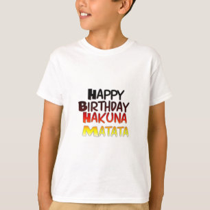 Tysk utskrift av Hakuna Matata Art Tee