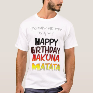 Tysk utskrift av Hakuna Matata Art Tee