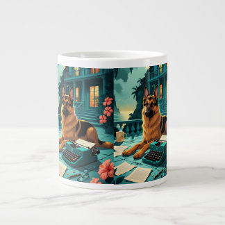 Tysk vintage för herre i Shepherd Hund Jumbo Mugg