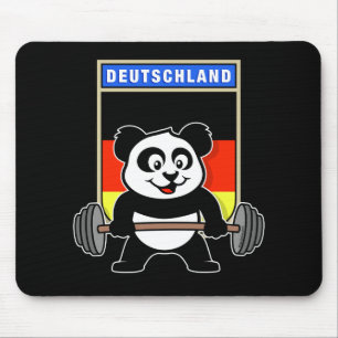 Tysk Weightlyftande Panda Musmatta