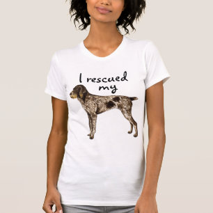 Tysk Wirehaired pekare för rädding T-shirt
