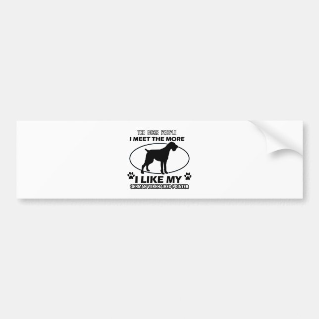 "tysk wirehaired pekare" "tysk wirehaired poi bildekal (Framsidan)