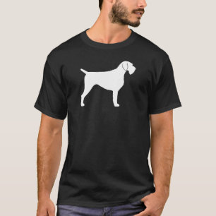 Tysk Wirehaired pekareSilhouette T Shirt