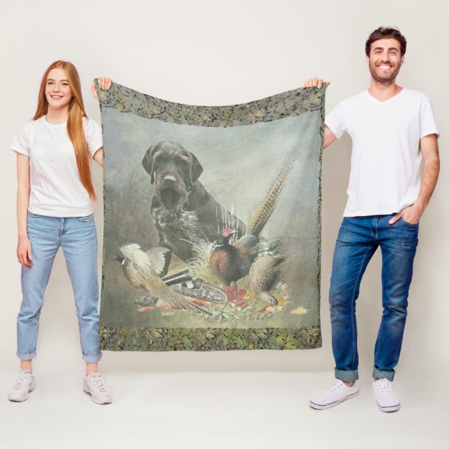 Tysk Wirehsted Pointer Fleecefilt (På plats)