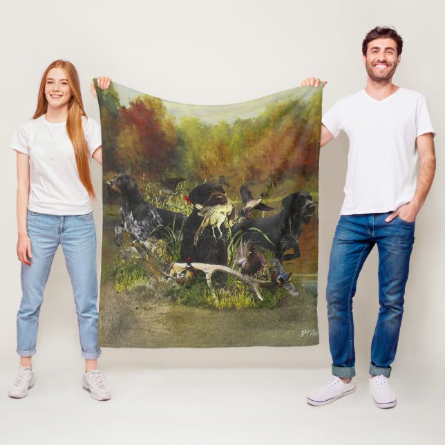 Tysk Wirehsted Pointer Fleecefilt (På plats)