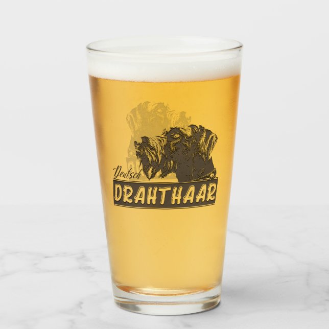 Tysk Wirehsted Pointer Glaskopp (Baksida fylld)