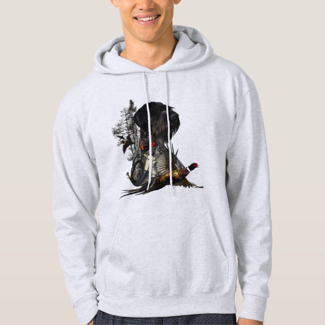 Tysk Wirehsted Pointer Hoodie (Framsida)