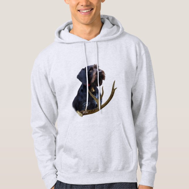 Tysk Wirehsted Pointer Hoodie (Framsida)