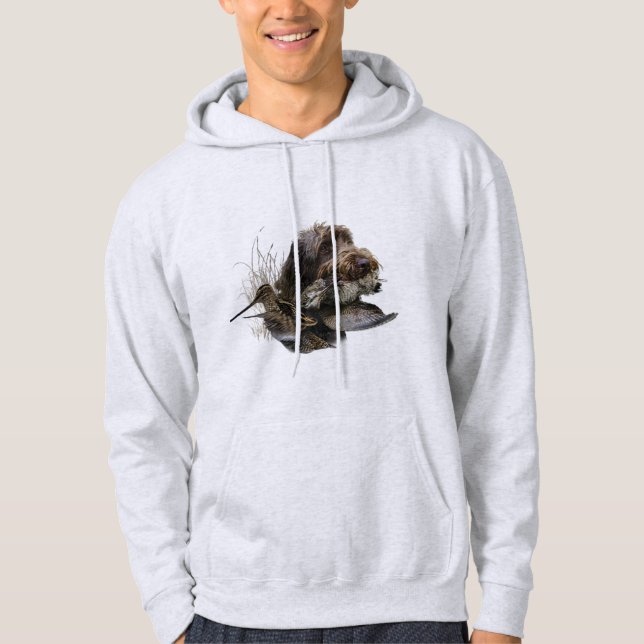 Tysk Wirehsted Pointer Hoodie (Framsida)