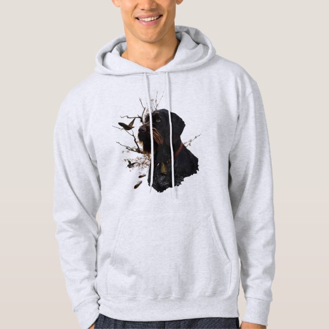 Tysk Wirehsted Pointer Hoodie (Framsida)