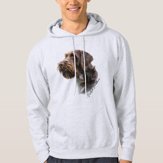 Tysk Wirehsted Pointer Hoodie (Framsida)