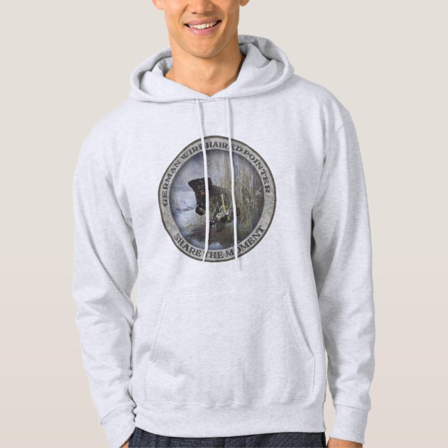 Tysk Wirehsted Pointer Hoodie (Framsida)