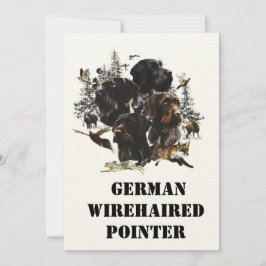 Tysk Wirehsted Pointer Inbjudningar