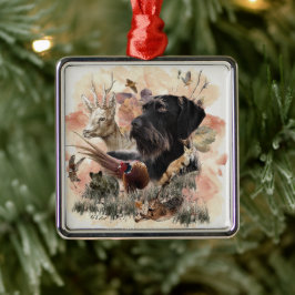 Tysk Wirehsted Pointer Julgransprydnad Metall