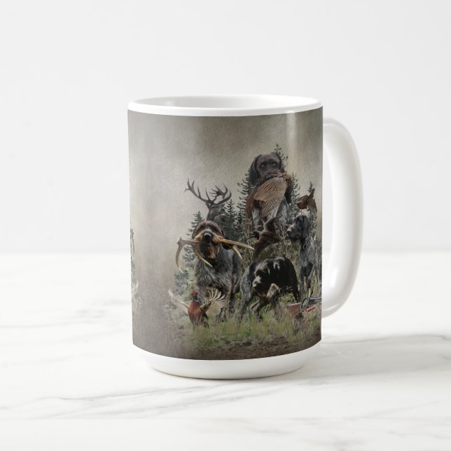 Tysk Wirehsted Pointer Kaffemugg (Framsida höger)