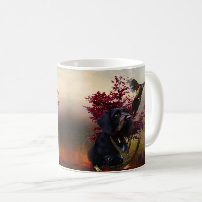 Tysk Wirehsted Pointer Kaffemugg (Framsida höger)