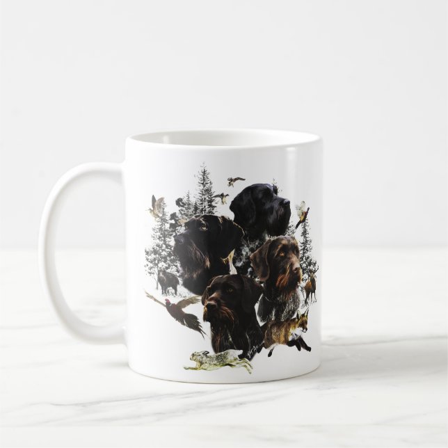 Tysk Wirehsted Pointer Kaffemugg (Vänster)