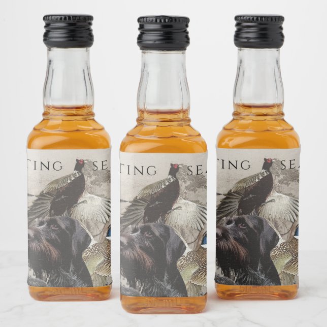 Tysk Wirehsted Pointer Spritflaskor Etikett (Flaskor)