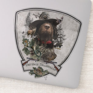 Tysk Wirehsted Pointer Sticker Klistermärken