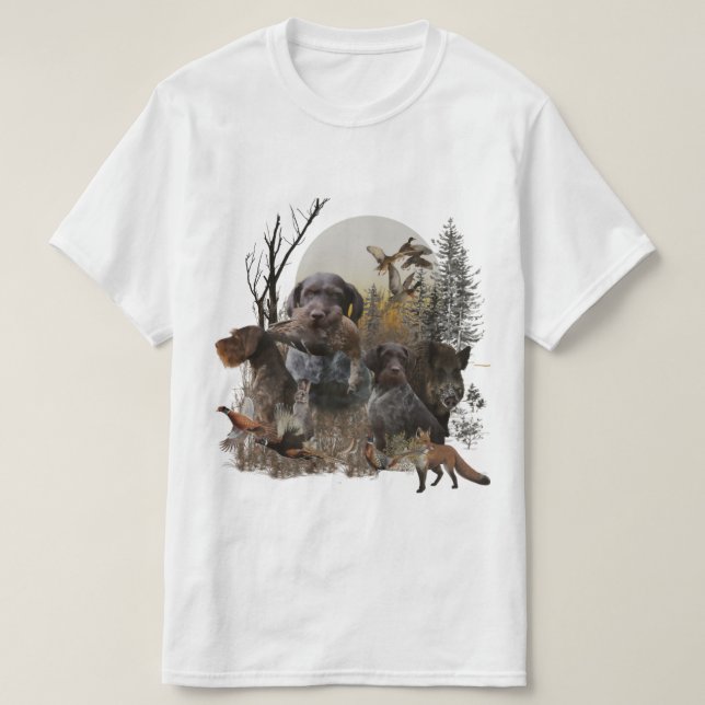 Tysk Wirehsted Pointer T Shirt (Design framsida)