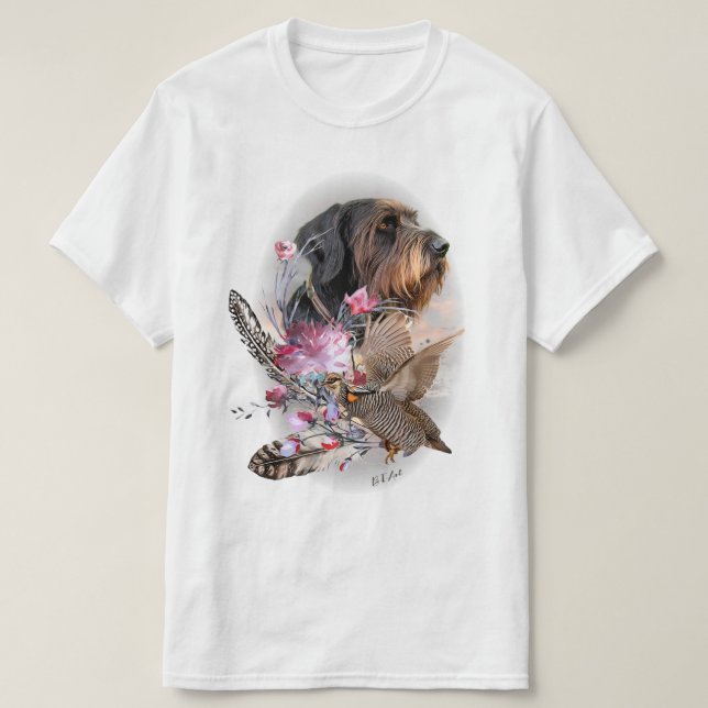 Tysk Wirehsted Pointer T Shirt (Design framsida)