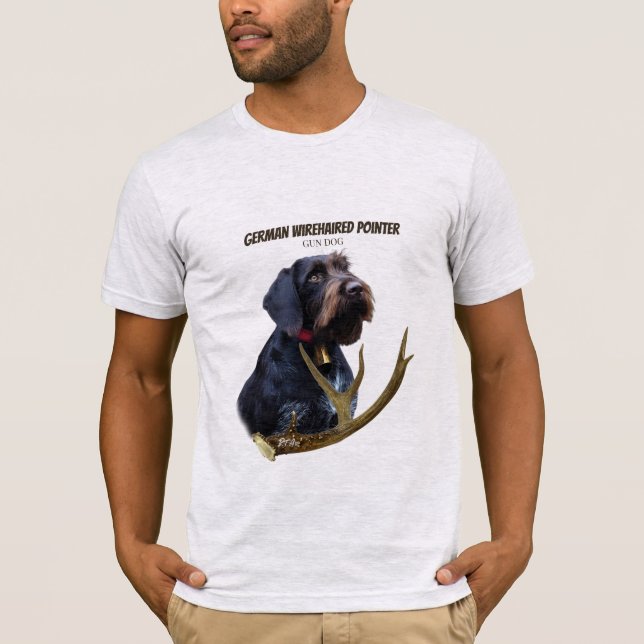Tysk Wirehsted Pointer T Shirt (Framsida)