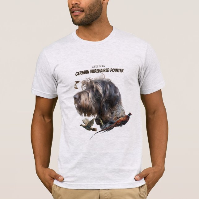 Tysk Wirehsted Pointer T Shirt (Framsida)