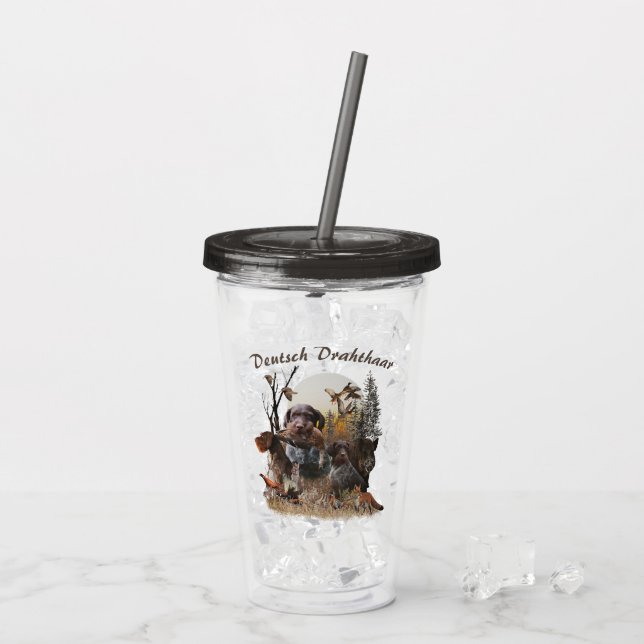 Tysk Wirehsted Pointer Take Away Mugg (Baksida Ice)