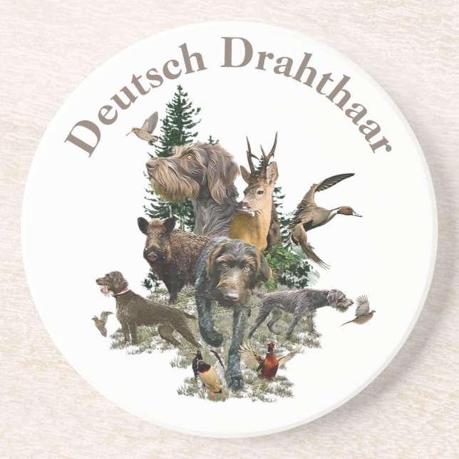 Tysk Wirehsted Pointer Underlägg (Framsidan)