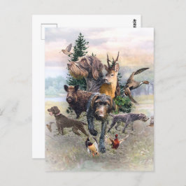 Tysk Wirehsted Pointer Vykort