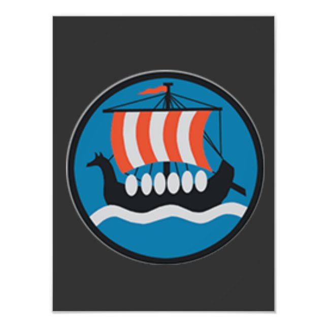 Tysk WW2-flygvapnet Luftwaffe unit logotyp, emblem Fototryck (Framsidan)