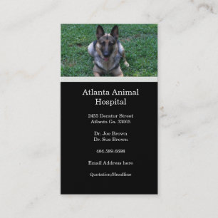 Tyska Affärskortet Shepherd Visitkort