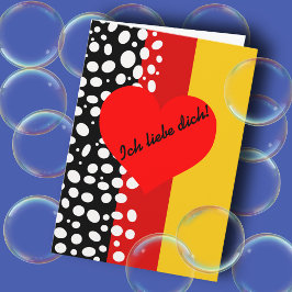 Tyska Alla hjärtans dag Helgkort