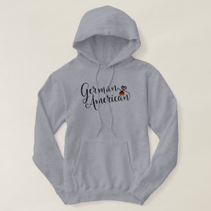 Tyska amerikanska Entwated Hearts Hoodie