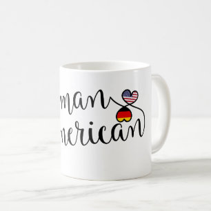Tyska amerikanska entwed Hearts Kaffemugg
