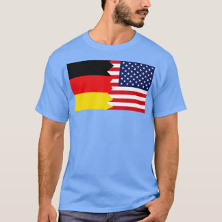 Tyska amerikanska halvamerikanska Tysklanda halvam T Shirt