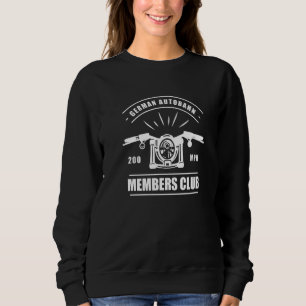 Tyska Autobahn 200 Mph Members Klubb Highway Speed T Shirt