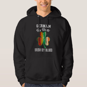 Tyska av födelseirländska av Blood Lycklig St Patr Hoodie