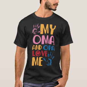 Tyska barnbarn Oma och Opa Kärlek Me T Shirt