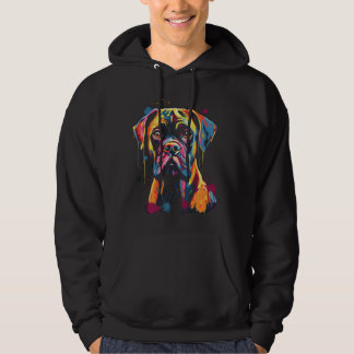 Tyska Boxer Hund Walking Pet Fläkt Långärmad Hoodie