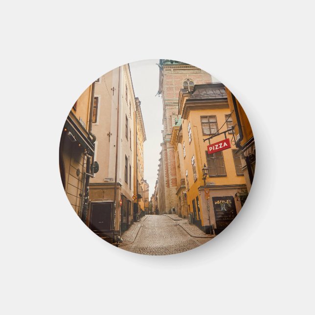 Tyska Brinken, Gamla Stan, Old Town, Stockholm Magnet (Framsidan)