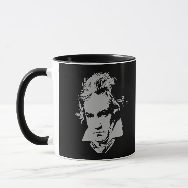 Tyska Composer, Pianist Beethoven Mugg (Vänster)