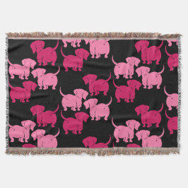 Tyska Dachshund Hund Mönster Filt