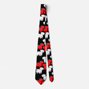 Tyska Dachshund Hund Mönster Slips