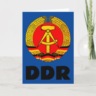 Tyska demokratiska republiken (DDR, DDR) Öster Tys Tack Kort
