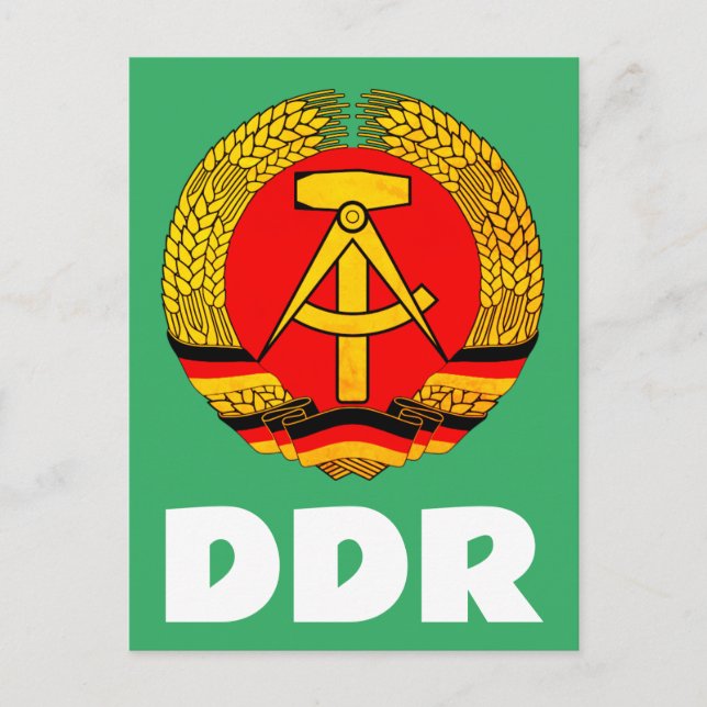 Tyska demokratiska republiken (DDR, DDR) Öster Tys Vykort (Framsida)