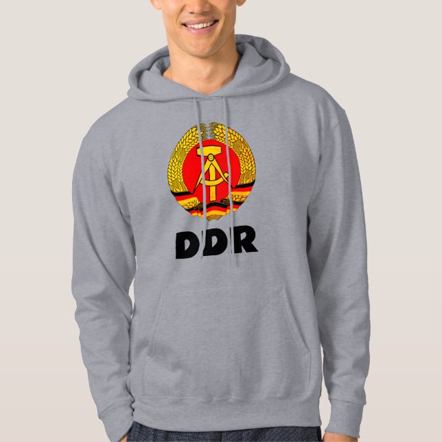 Tyska demokratiska republiken (DDR, DDR) Retro Hoodie (Framsida)