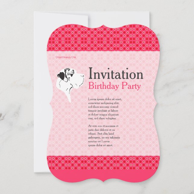Tyska Doggar Inbjudan (Framsida)