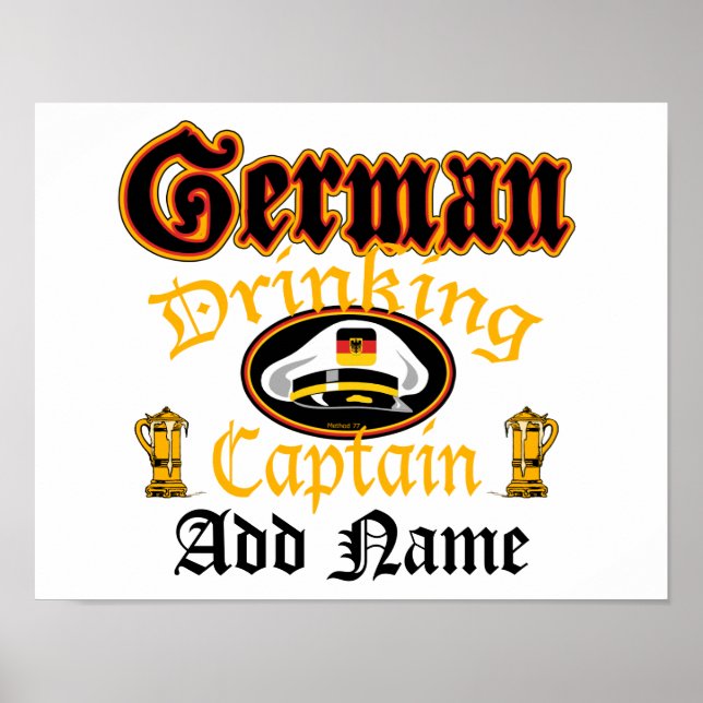 Tyska drickskort Poster (Framsidan)