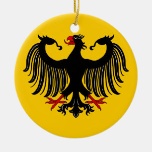 Tyska Eagle Julgransprydnad Keramik
